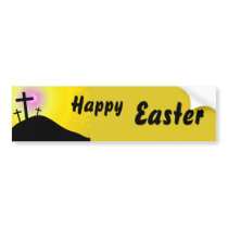 Calvary, Happy, Easter Bumper Sticker