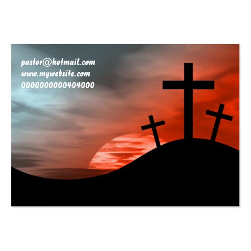 Calvary, Pastor, Jacobs Business Card (back side)