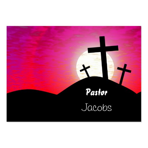 Calvary, Pastor, Jacobs Business Card Template