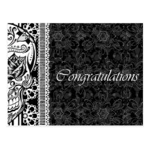 Calveras Sugar Skull Congratulations Postcard