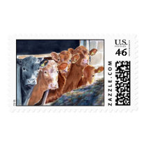 Calves at Brunch Postage Stamp