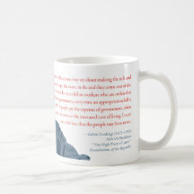 Calvin Coolidge Mug #2 "Taxing the Rich"