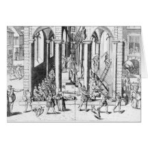 Calvinists destroying statues greeting cards