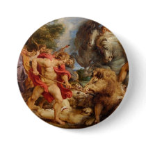 Calydonian Boar Hunt Pinback Buttons