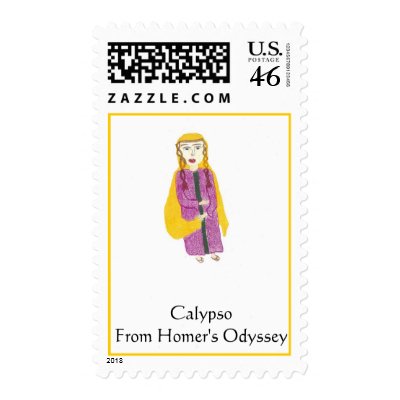 Calypso, Calypso From Homer's Odyssey Postage by WildRabbit