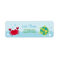 Calypso Sea Creature Ocean Address Labels