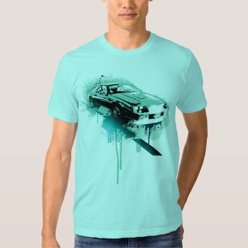 t shirt cyan