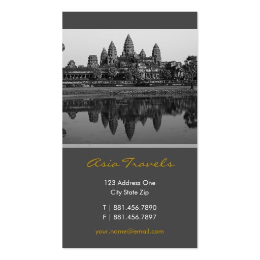 Cambodia | Angkor Wat Photo Custom Profile Card Business Card