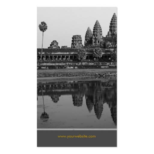 Cambodia | Angkor Wat Photo Custom Profile Card Business Card (back side)
