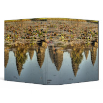 Cambodia, Angkor Wat. Reflection of temple 3 Ring Binder