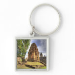 Cambodia, Angkor Wat. View of Bakong Temple. Key Chains