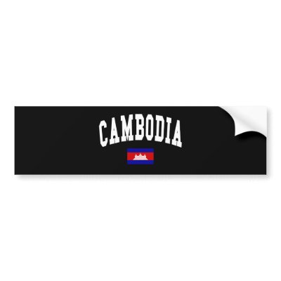 CAMBODIA BUMPER STICKER by repofcountries