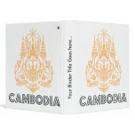 Cambodia Coat of Arms 3 Ring Binders