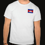 Cambodia Flag Map Basic T-Shirt