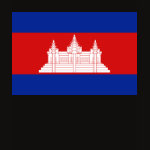 Cambodia Flag Map Spaghetti Top
