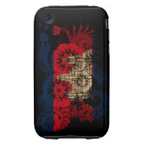 Cambodia Flag Iphone 3 Tough Case