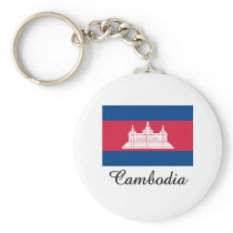 Cambodia Flag Design Keychains