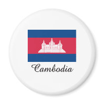 Cambodia Flag Design magnets by flagshirt Cambodia Flag Design magnets