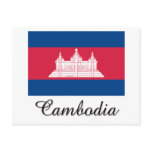 Cambodia Flag Design Postcards