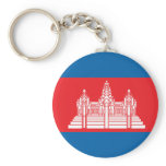 Cambodia Flag Keychain
