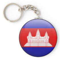 Cambodia Flag Keychains