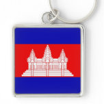 cambodia flag key chains