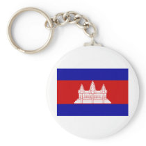 Cambodia Flag KH Keychain