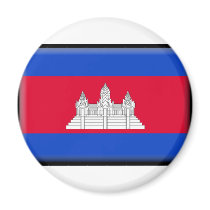 Cambodia Flag magnets by jacinto888 Cambodia Flag magnets