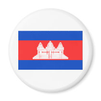 Cambodia Flag magnets by CulturalPerspective3 Cambodia Flag magnets