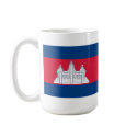 Cambodia Flag & Map Mug by FlagAndMap Cambodia Flag & Map Mug