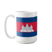 Cambodia Flag & Map Mug