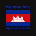 Cambodia Flag Map Text Ladies Baby Doll