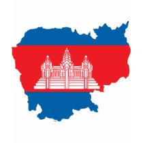 Cambodia flag map t-shirts by FlagStore Cambodia flag map t-shirts