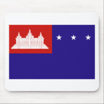 Cambodia Flag mousepads