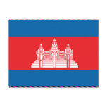 Cambodia Flag Post Cards