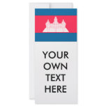 Cambodia Flag Custom Rack Cards