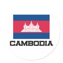 Cambodia Flag stickers by tshirtshirts Cambodia Flag stickers