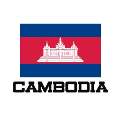 Cambodia Flag Tshirt by