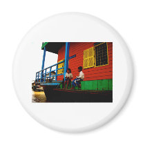 Cambodia floating village magnets by hungheb Cambodia floating village magnets