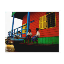 Cambodia floating village postcards by hungheb Cambodia floating village postcards
