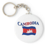 Cambodia National Flag Keychains