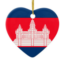 Cambodia Christmas Tree Ornament