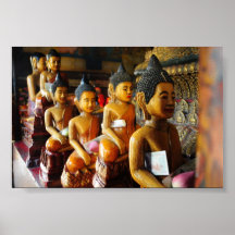 Cambodian sitting Buddhas Posters