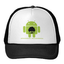 Cambrian Explosion (Bug Droid Oak Tree Silhouette) Mesh Hat