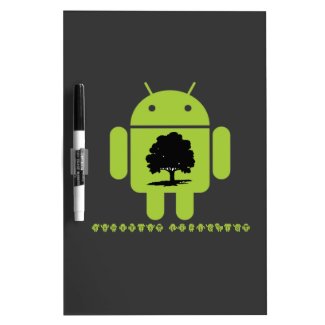 Cambrian Explosion (Oak Tree On Bug Droid) Dry Erase Board
