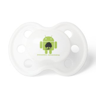 Cambrian Explosion (Oak Tree On Bug Droid) Pacifier