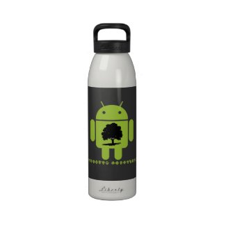 Cambrian Explosion (Oak Tree On Bug Droid) Water Bottles