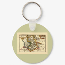 Cambridgeshire County Map, England keychains by ZephyrusBooks Cambridgeshire County Map, England keychains