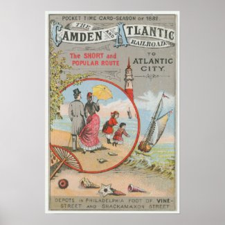Camden and Atlantic Railroad Poster