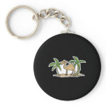 camel and palm trees keychains